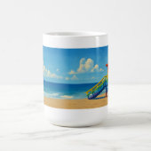 Rainbow Lifeguard von Venice Beach Verwandlungstasse (Zentrum)