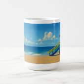 Rainbow Lifeguard von Venice Beach Verwandlungstasse (Zentrum)