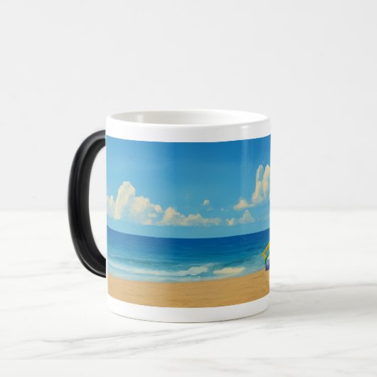 Rainbow Lifeguard von Venice Beach Verwandlungstasse (Vorderseite Links)