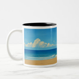 Rainbow Lifeguard von Venice Beach Zweifarbige Tasse