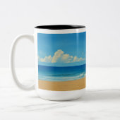 Rainbow Lifeguard von Venice Beach Zweifarbige Tasse (Links)