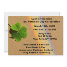 Rainbow Light Blue & Green Clover Drink Irish