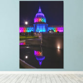 Rainbow Light in San Francisco Leinwanddruck (Insitu (Holzboden))