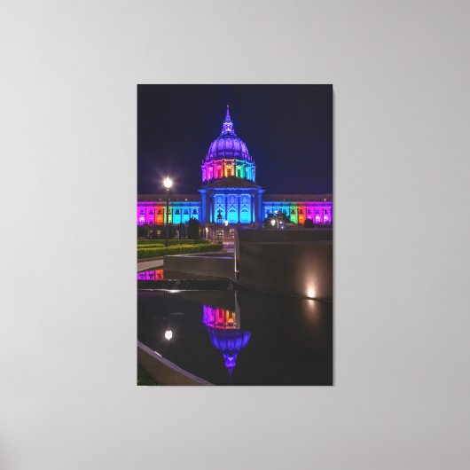 Rainbow Light in San Francisco Leinwanddruck (Vorderseite)