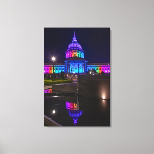 Rainbow Light in San Francisco Leinwanddruck (Vorderseite)