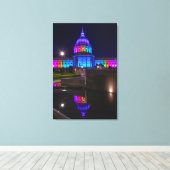 Rainbow Light in San Francisco Leinwanddruck (Insitu (Holzboden))