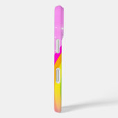 Rainbow light pink hinzufügen Sie Ihren Namen Hand Case-Mate iPhone Hülle (Rückseite / Rechts)