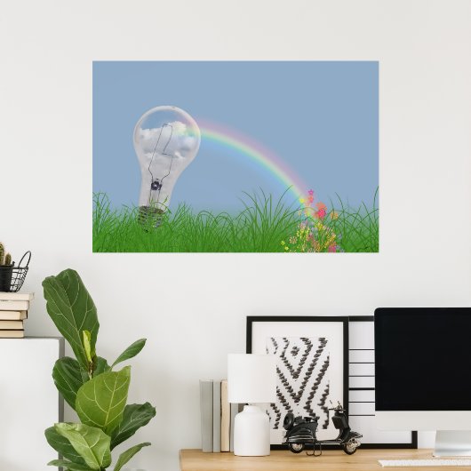 Rainbow Light Poster (Heimbüro)
