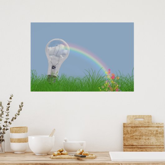Rainbow Light Poster (Küche)