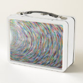 Rainbow Light Retro Metal Lunchbox (Rückseite)