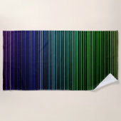 Rainbow Light Strips Strandtuch (Vorderseite)