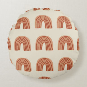 Rainbow Light: Trendy Seamless Decor. Rundes Kissen