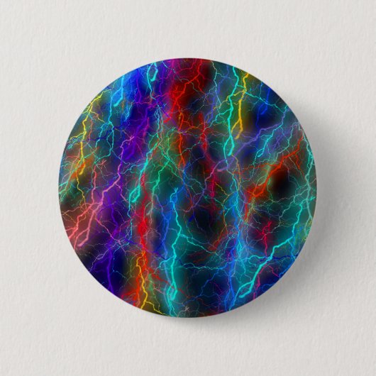 Rainbow Lightning Storm Button (Vorderseite)