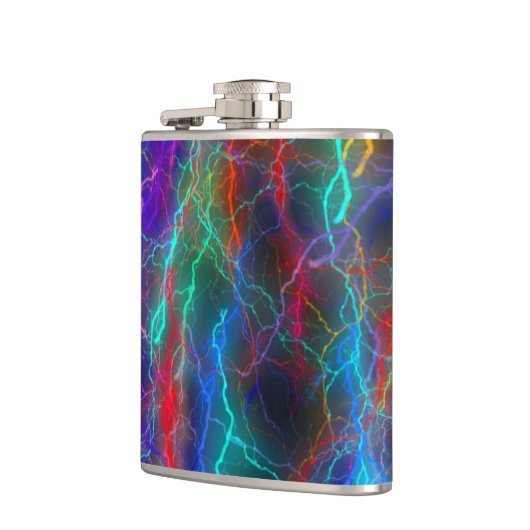 Rainbow Lightning Storm Flachmann (Links)