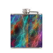 Rainbow Lightning Storm Flachmann (Rückseite)