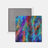 Rainbow Lightning Storm Magnet (Vorderseite/Rückseite)