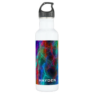 Rainbow Lightning Storm Personalisiert Cool Edelstahlflasche