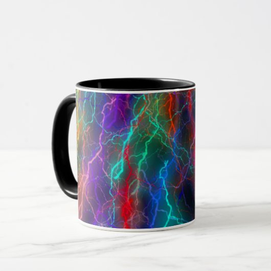 Rainbow Lightning Storm Tasse (Vorderseite Links)