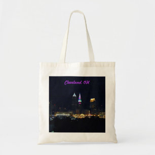 Rainbow Lights Cleveland OH Tote Bag Tragetasche