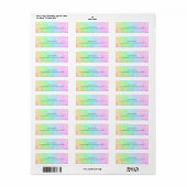 Rainbow Lights Sparkle Sweet 16 Einladungsmarken (Vorne)