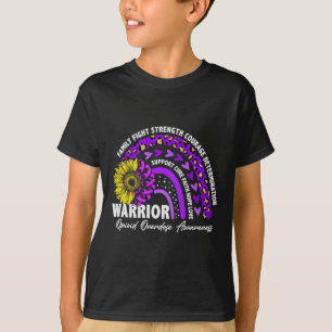 Rainbow Lila Ribbon Opioid Überdosierung Bewusstse T-Shirt