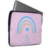 Rainbow Lilac Monogram Laptop Sleeve (Vorne Rechts)