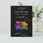 🌈 Rainbow Lily Save the Date — QR Update (Stehend Vorderseite)