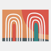 Rainbow-Line-Artwork Geschenkpapier Set (Vorderseite 3)