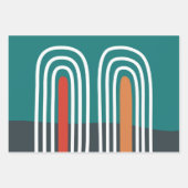 Rainbow-Line-Artwork Geschenkpapier Set (Vorderseite 2)