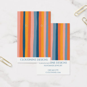 Rainbow Line Earring Necklace Juwelier Display Car
