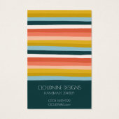 Rainbow Line Earring Necklace Juwelier Display Car (Rückseite)