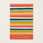 Rainbow Line Earring Necklace Juwelier Display Car (Vorderseite)