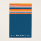 Rainbow Line Earring Necklace Juwelier Display Car (Vorderseite)