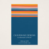 Rainbow Line Earring Necklace Juwelier Display Car (Rückseite)