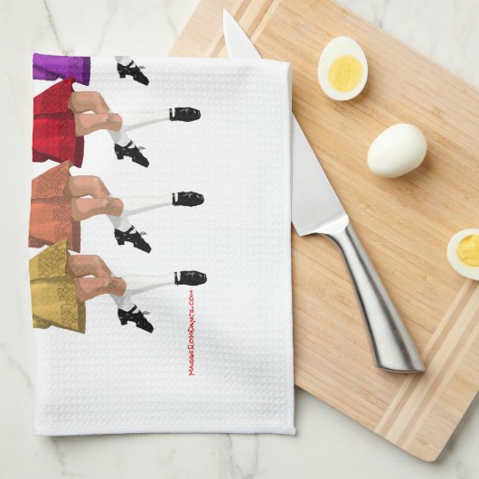 Rainbow Line Geschirrtuch (Viertel Falte)