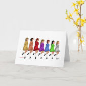 Rainbow Line Karte (Gelbe Blume)