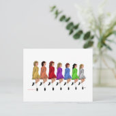 Rainbow Line Postkarte (Stehend Vorderseite)