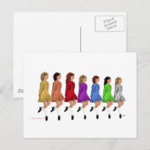 Rainbow Line Postkarte (Vorne/Hinten)
