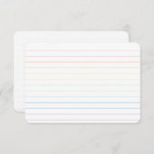 Rainbow Lined Dankeschön Karte mit Dot Grid Revers (Vorne/Hinten)