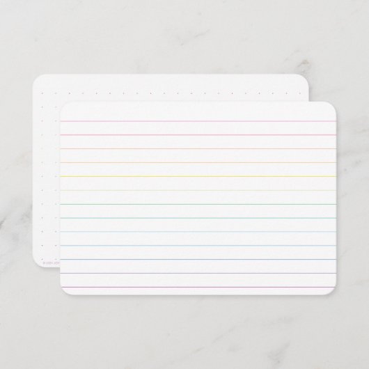 Rainbow Lined Dankeschön Karte mit Dot Grid Revers (Vorne/Hinten)