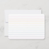 Rainbow Lined Dankeschön Karte mit Dot Grid Revers (Vorderseite)
