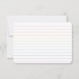 Rainbow Lined Dankeschön Karte mit Dot Grid Revers