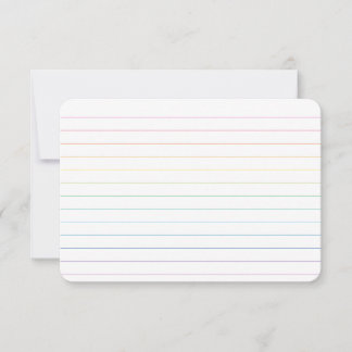 Rainbow Lined Dankeschön Karte mit Dot Grid Revers