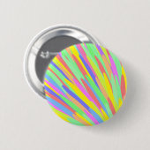 Rainbow Lines Abstract Design Button (Vorne & Hinten)