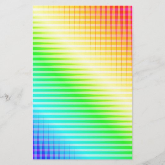 Rainbow Lines Briefpapier (Vorderseite)