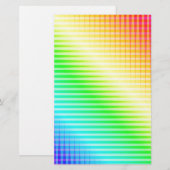 Rainbow Lines Briefpapier (Vorne/Hinten)