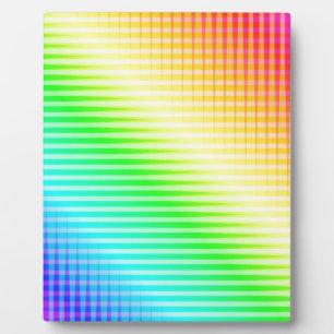 Rainbow Lines Fotoplatte