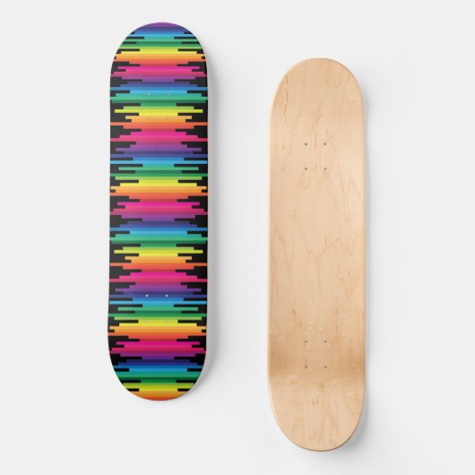 Rainbow Lines Skateboard (Vorderseite)