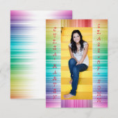 Rainbow Lines with Foto - 3x5 Grad Ankündigung (Vorne/Hinten)