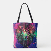 Rainbow Lion Hipster Galaxy Tasche (Rückseite)